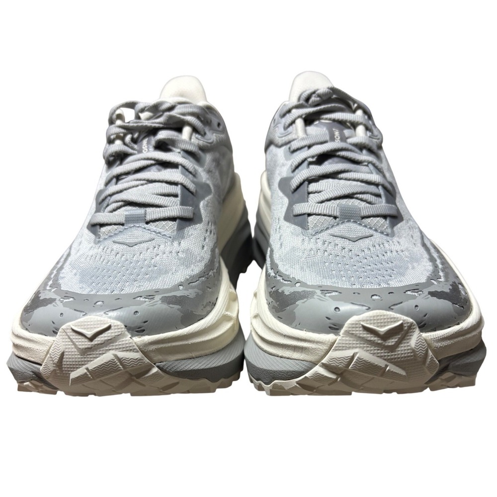 New in Box Mens Hoka Stinson 7 Trail Running Shoes Grey White Sz 8D 1141530-SLBS - Picture 2 of 8